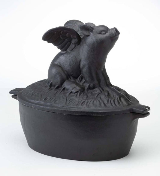 Plow & Hearth Woodstove Steamers Fireplace & Hearth Cast Iron Flying Pig Wood Stove Steamer