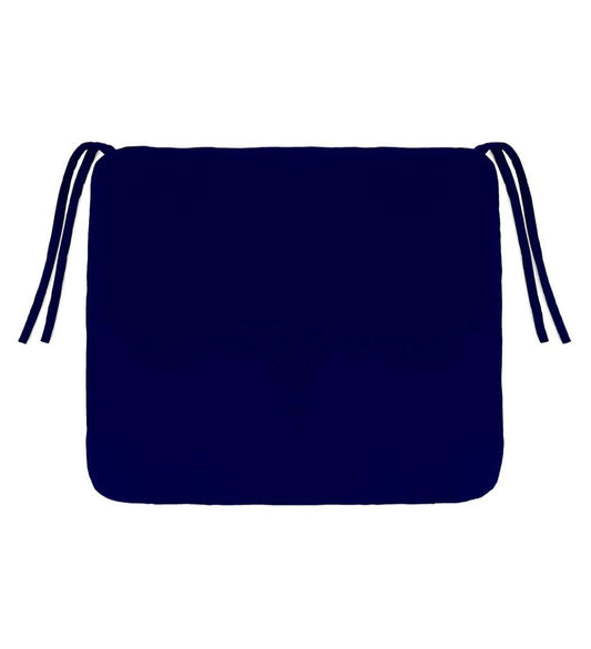 Plow & Hearth Outdoor Furniture Cushions Outdoor Living Polyester Classic Chair Cushions With Ties, 16" Sq. X 3" - Forest Hydrangea