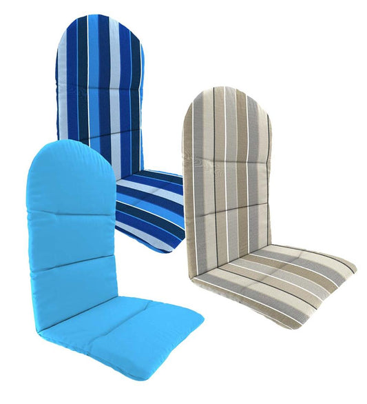 Plow & Hearth Outdoor Furniture Cushions Outdoor Living Sunbrella Classic Adirondack Cushion, 52" X 20½" X 2½"; Hinged At 18½" From Bottom - Beachglass