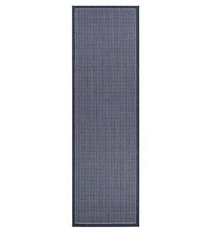 Plow & Hearth Synthetic Rugs Indoor Living Veranda Textured Indoor/Outdoor Polypropylene Rug, 2'3" X 11'9" Runner - Black