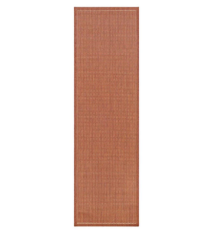 Plow & Hearth Synthetic Rugs Indoor Living Veranda Textured Indoor/Outdoor Polypropylene Rug, 2'3" X 11'9" Runner - Black