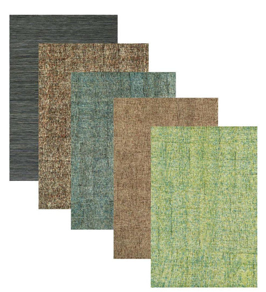 Plow & Hearth Hearth Rugs Fireplace & Hearth Southport Wool Rug, 3'6" X 5'6" - Basil