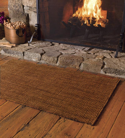 Plow & Hearth Hearth Rugs Fireplace & Hearth Wool Blend Dalton Rug, 3'6"X 5'6" - Ash