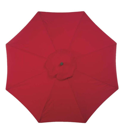 Plow & Hearth Shades & Umbrellas Outdoor Living Deluxe 9' Aluminum Umbrella With Sunbrella Canopy - Black