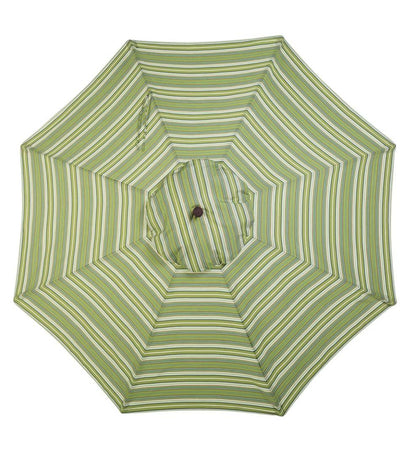 Plow & Hearth Shades & Umbrellas Outdoor Living Deluxe 9' Aluminum Umbrella With Sunbrella Canopy - Black