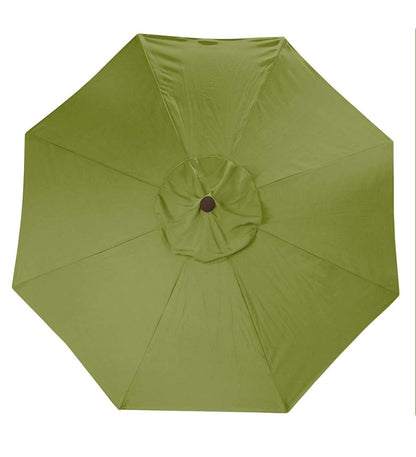 Plow & Hearth Shades & Umbrellas Outdoor Living Deluxe 9' Aluminum Umbrella With Sunbrella Canopy - Black