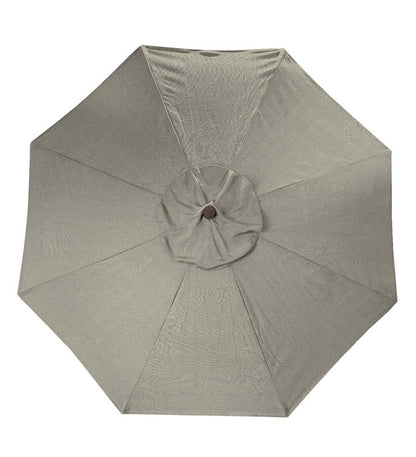 Plow & Hearth Shades & Umbrellas Outdoor Living Deluxe 9' Aluminum Umbrella With Sunbrella Canopy - Black
