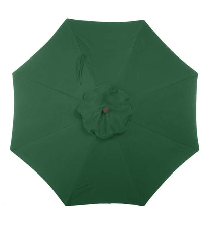 Plow & Hearth Shades & Umbrellas Outdoor Living Deluxe 9' Aluminum Umbrella With Sunbrella Canopy - Black