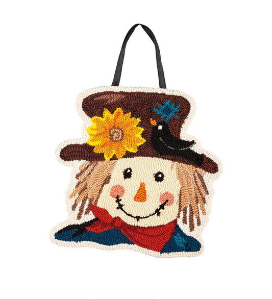Plow & Hearth Home Accents Indoor Living Scarecrow Hooked Door DÉCor