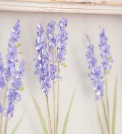 Plow & Hearth Home Accents Indoor Living Hand-Painted Lilacs Screen Wood Frame Wall DÉCor