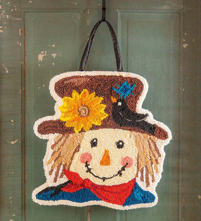 Plow & Hearth Home Accents Indoor Living Scarecrow Hooked Door DÉCor