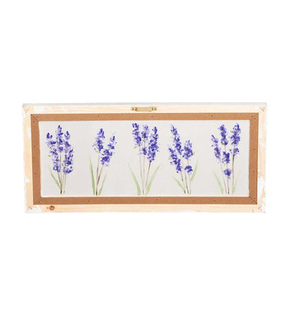 Plow & Hearth Home Accents Indoor Living Hand-Painted Lilacs Screen Wood Frame Wall DÉCor
