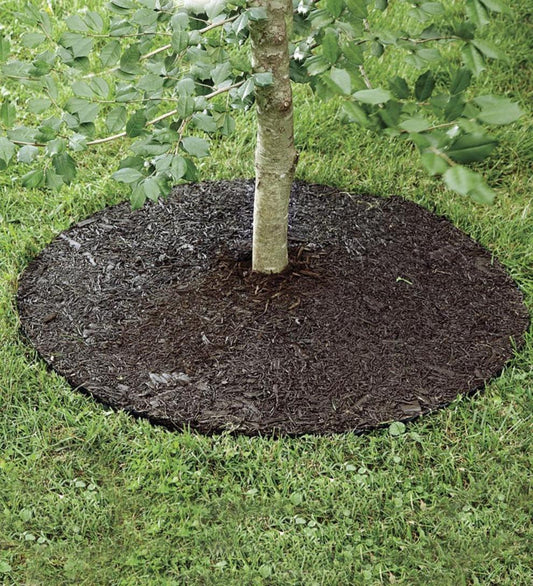 Plow & Hearth Gardenworks® Yard & Garden Permanent Mulch Recycled Rubber Tree Ring, 36" Dia.