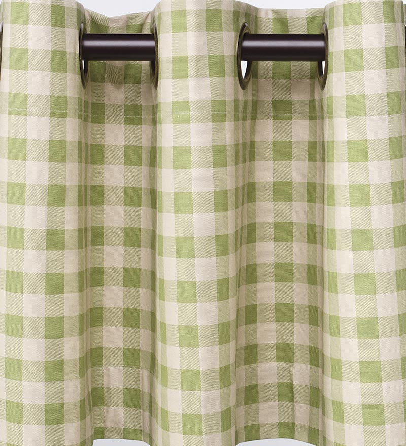 Plow & Hearth Valances Indoor Living Thermalogic Energy Efficient Insulated Check Grommet-Top Curtain Pairs