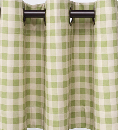 Plow & Hearth Valances Indoor Living Thermalogic Energy Efficient Insulated Check Grommet-Top Curtain Pairs