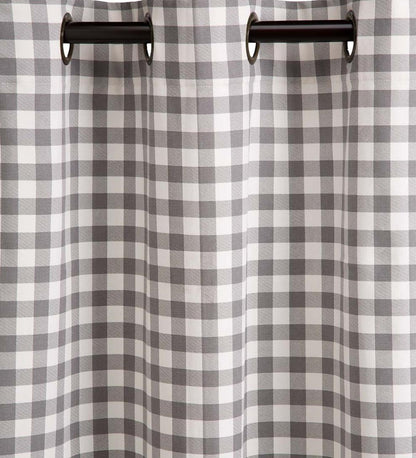 Plow & Hearth Valances Indoor Living Thermalogic Energy Efficient Insulated Check Grommet-Top Curtain Pairs
