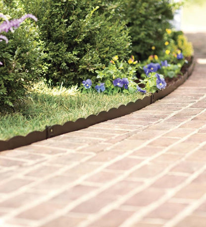Plow & Hearth Pathways & Stepping Stones Yard & Garden 3"H Bendable Steel Garden Edging