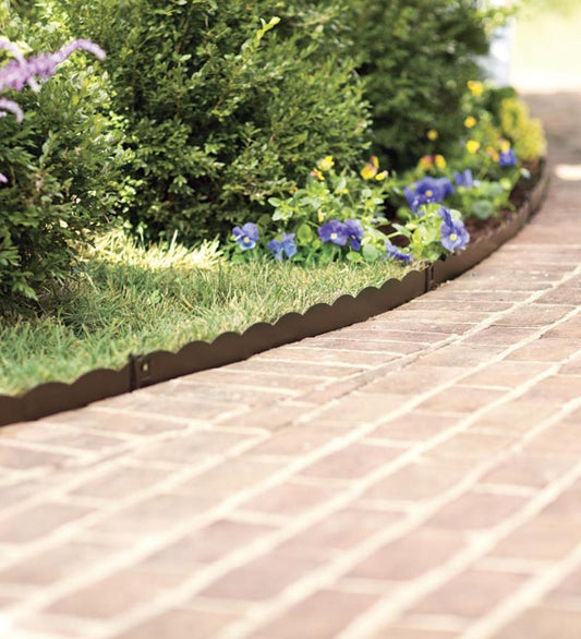 Plow & Hearth Pathways & Stepping Stones Yard & Garden 3"H Bendable Steel Garden Edging
