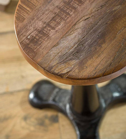 Plow & Hearth Accent Tables Indoor Living Allegheny Reclaimed Wood Adjustable Height Table