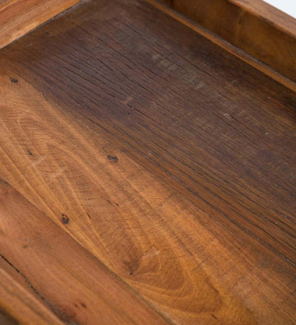 Plow & Hearth Accent Tables Indoor Living Allegheny Reclaimed Wood Nesting Tables, Set Of Two