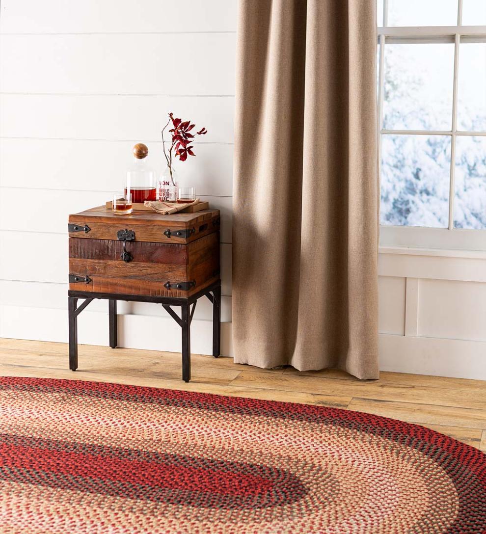 Plow & Hearth Accent Tables Indoor Living Allegheny Reclaimed Wood Storage Trunk Table