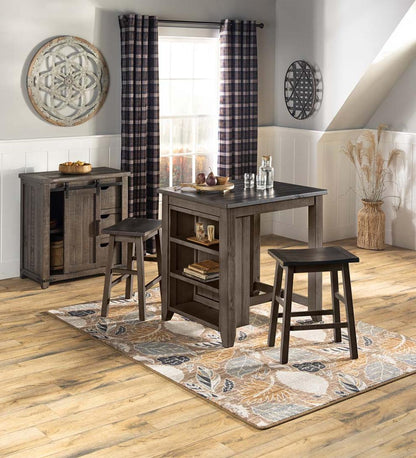 Plow & Hearth Accent Tables Indoor Living Cape Charles Barn Door Wood Storage Cabinet With Barnwood Finish - Barnwood