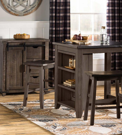 Plow & Hearth Accent Tables Indoor Living Cape Charles Barn Door Wood Storage Cabinet With Barnwood Finish - Barnwood