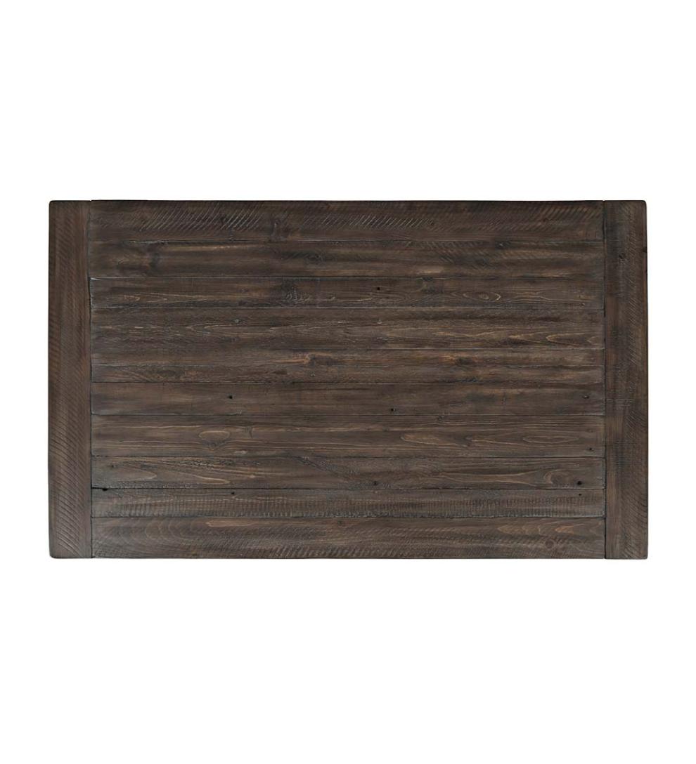 Plow & Hearth Accent Tables Indoor Living Cape Charles Reclaimed Barnwood Coffee/Cocktail Table With Sliding Barn Doors - Barnwood