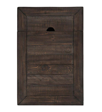 Plow & Hearth Accent Tables Indoor Living Cape Charles Reclaimed Barnwood Power Station Side Table With Usb Ports - Barnwood