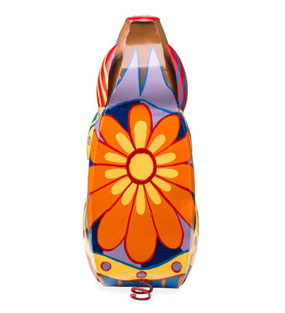 Plow & Hearth Accent Tables Indoor Living Colorful Folk Art Pig Side Table