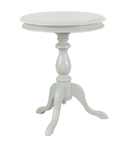 Plow & Hearth Accent Tables Indoor Living Pedestal-Based Wooden Accent Table - Antique Black