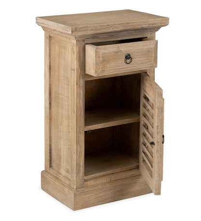 Plow & Hearth Accent Tables Indoor Living Promenade Side Table With Shutter Door