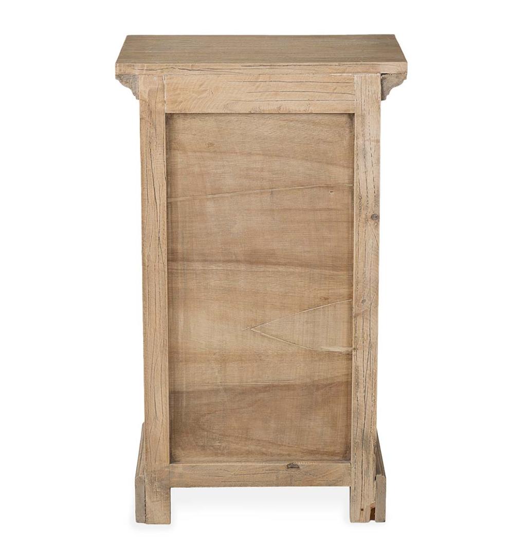 Plow & Hearth Accent Tables Indoor Living Promenade Side Table With Shutter Door