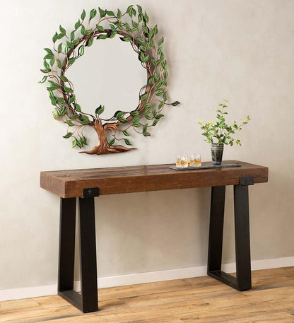 Plow & Hearth Accent Tables Indoor Living Richland Indoor/Outdoor Reclaimed Wood Console Table