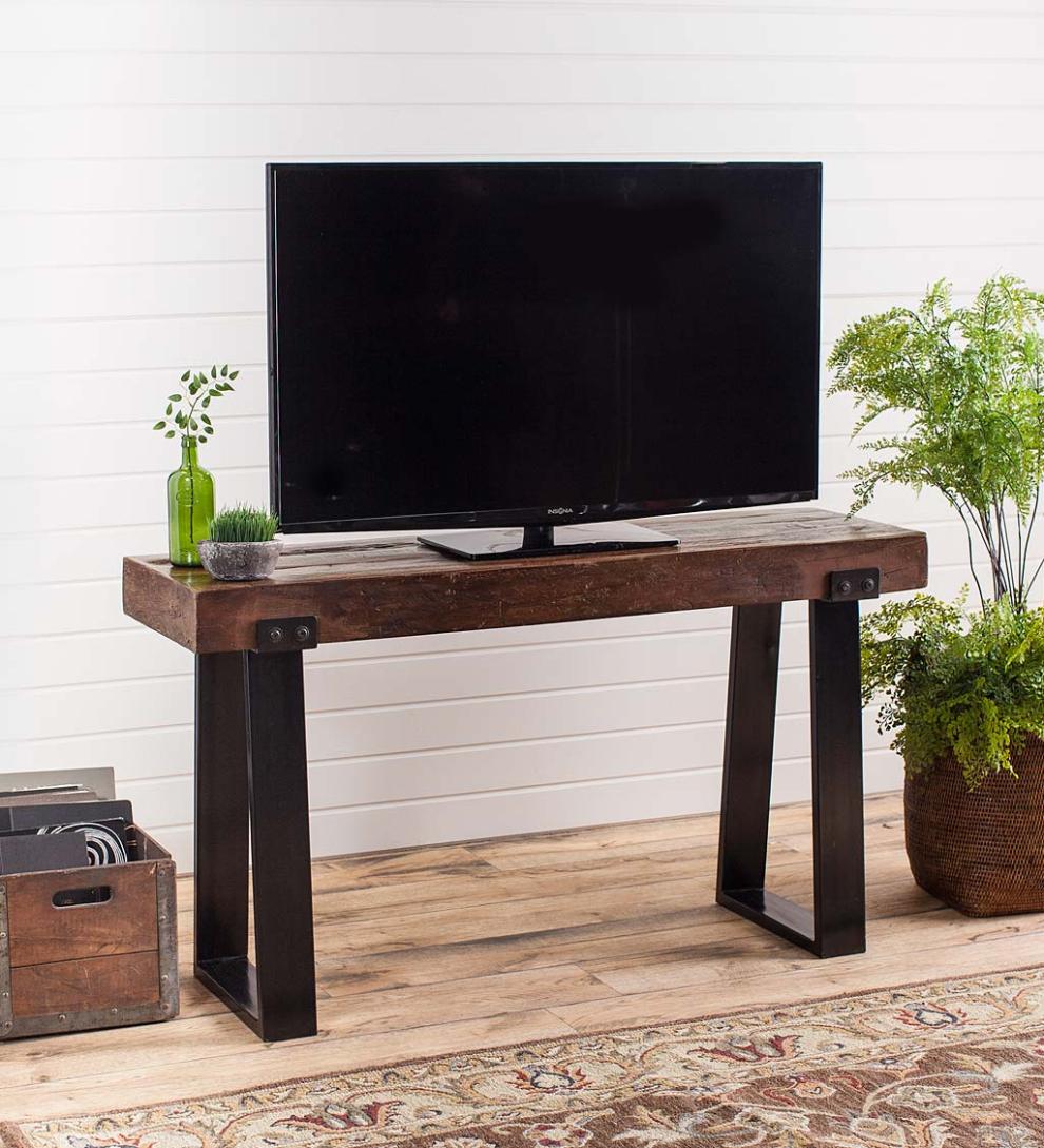 Plow & Hearth Accent Tables Indoor Living Richland Indoor/Outdoor Reclaimed Wood Console Table