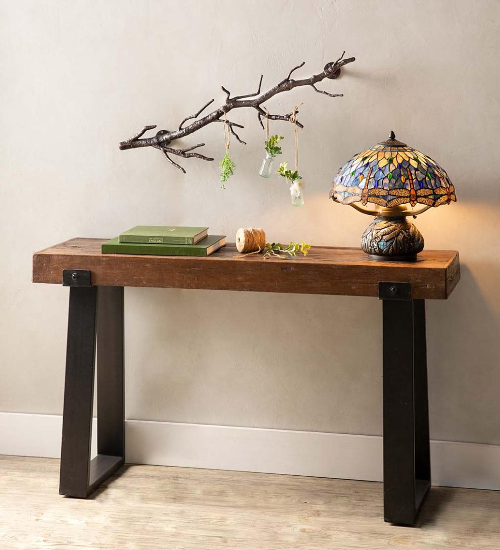 Plow & Hearth Accent Tables Indoor Living Richland Indoor/Outdoor Reclaimed Wood Console Table