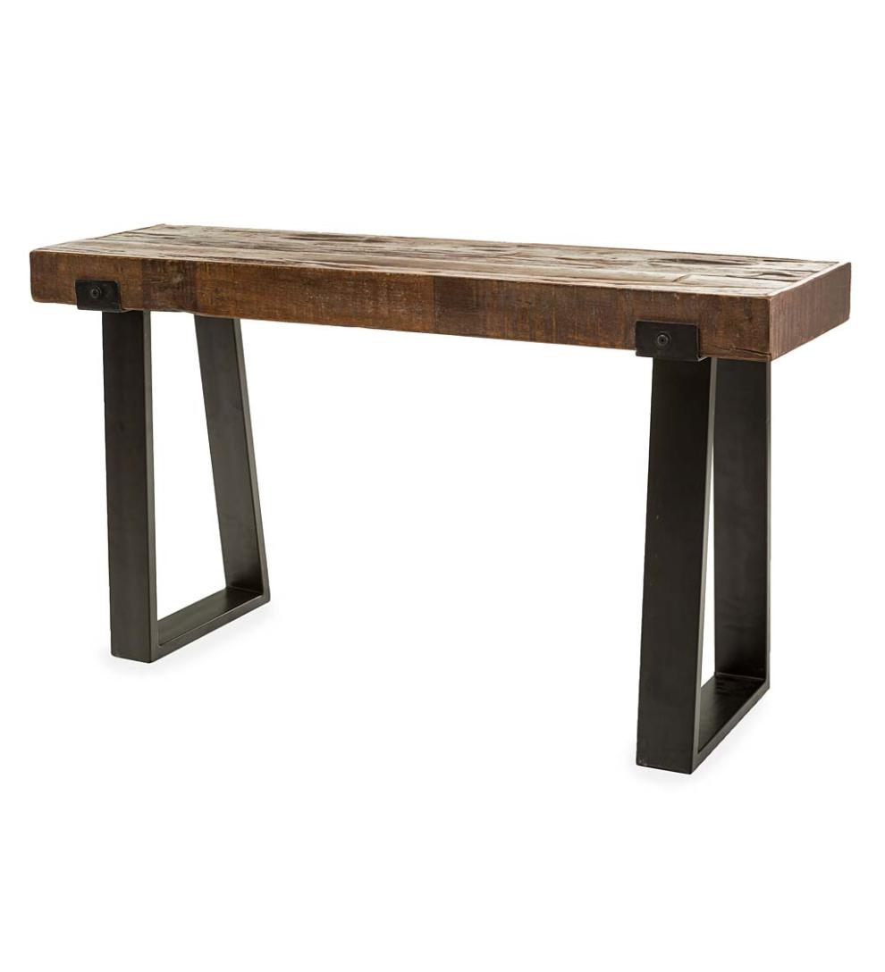 Plow & Hearth Accent Tables Indoor Living Richland Indoor/Outdoor Reclaimed Wood Console Table