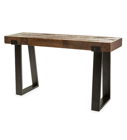 Plow & Hearth Accent Tables Indoor Living Richland Indoor/Outdoor Reclaimed Wood Console Table