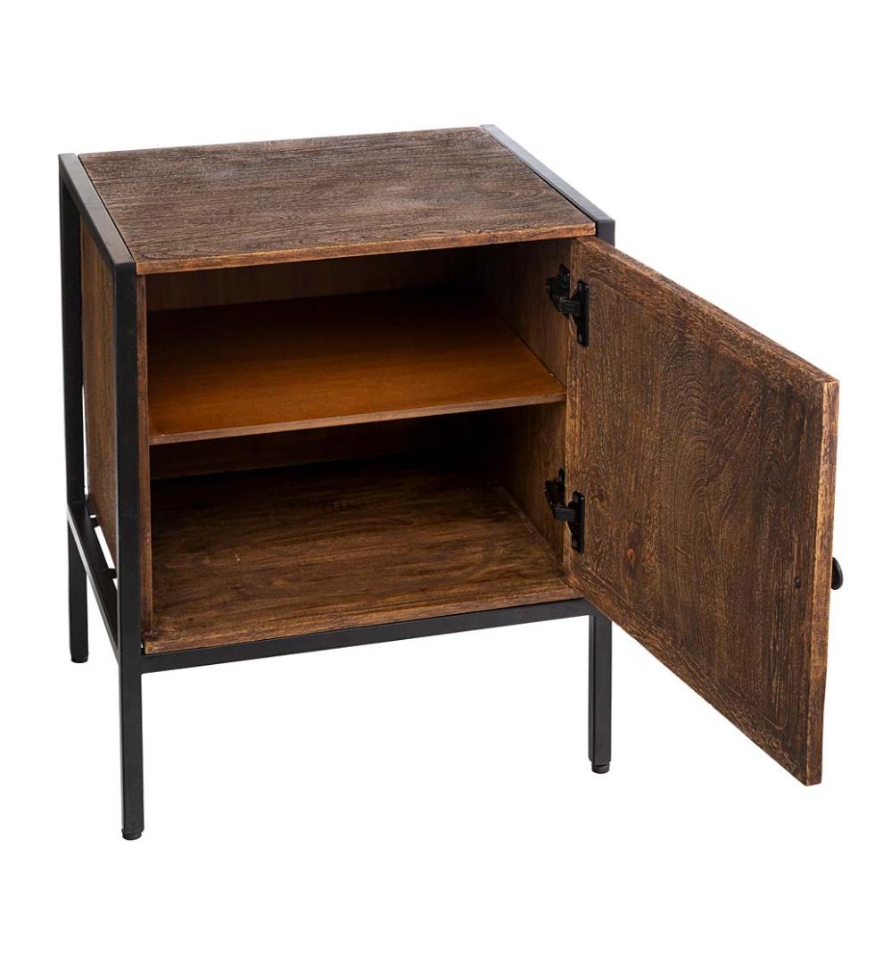 Plow & Hearth Accent Tables Indoor Living Tree Of Life Table With Storage Cabinet