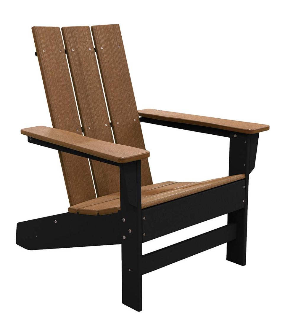 Plow & Hearth Adirondack Chairs Outdoor Living May River Outdoor Seating 5-Piece Conversation Set - Coastal Gray/White