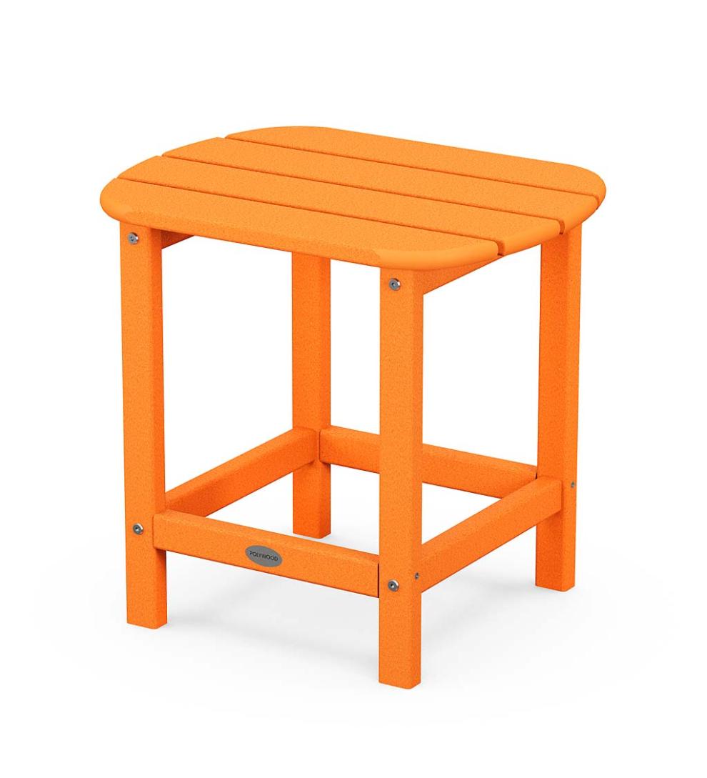 Plow & Hearth Adirondack Chairs Outdoor Living Polywood® Adirondack Chair With Hideaway Ottoman - Aruba