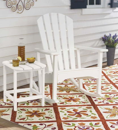 Plow & Hearth Adirondack Chairs Outdoor Living Polywood® Outdoor Adirondack Rocker - Aruba