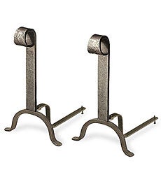 Plow & Hearth Andirons Fireplace & Hearth Colonial Andirons - Vintage Iron