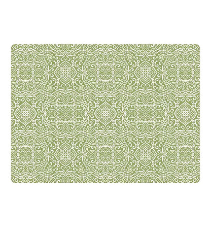 Plow & Hearth Area Rugs Indoor Living Arabesque Desk Chair Mat - Chocolate