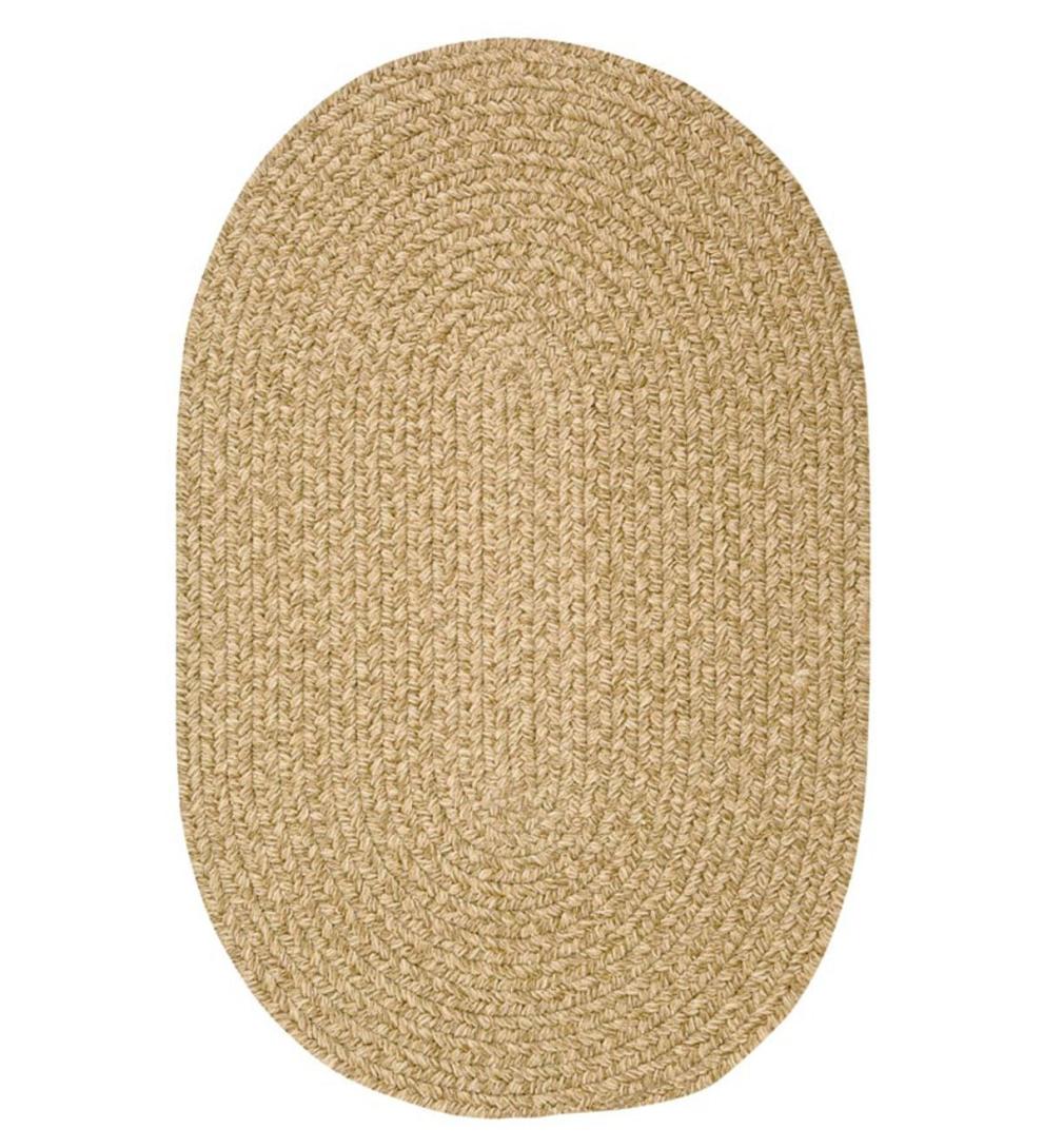 Plow & Hearth Area Rugs Indoor Living Bear Creek Oval Braided Wool Blend Rug