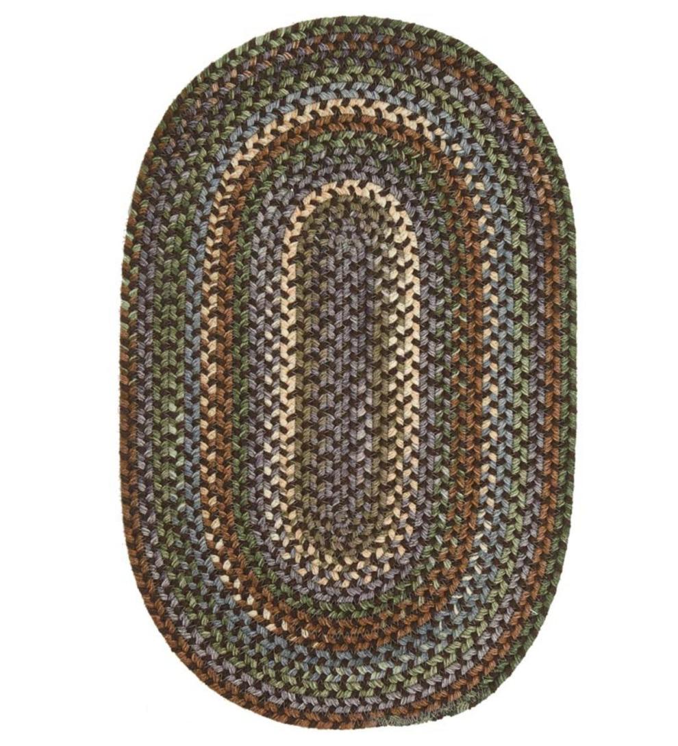 Plow & Hearth Area Rugs Indoor Living Bear Creek Oval Braided Wool Blend Rug