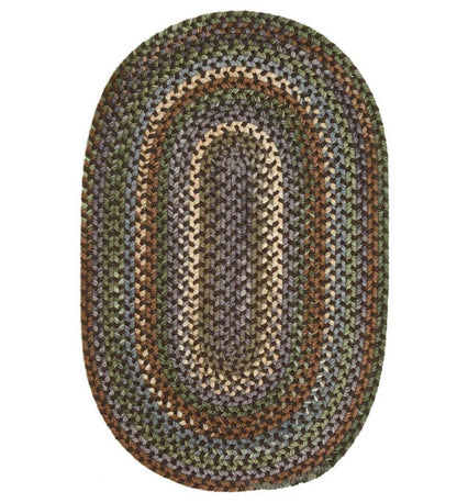 Plow & Hearth Area Rugs Indoor Living Bear Creek Oval Braided Wool Blend Rug