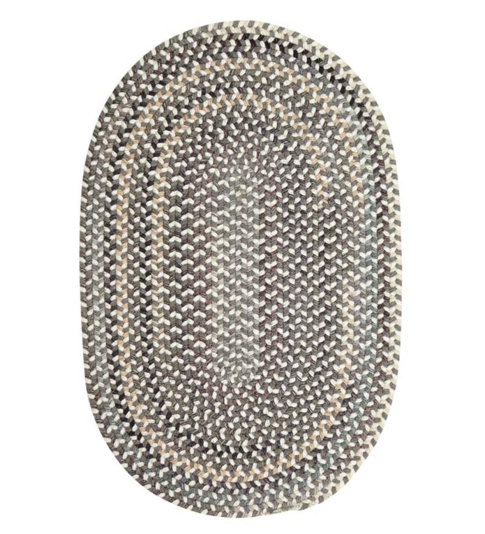 Plow & Hearth Area Rugs Indoor Living Bear Creek Oval Braided Wool Blend Rug