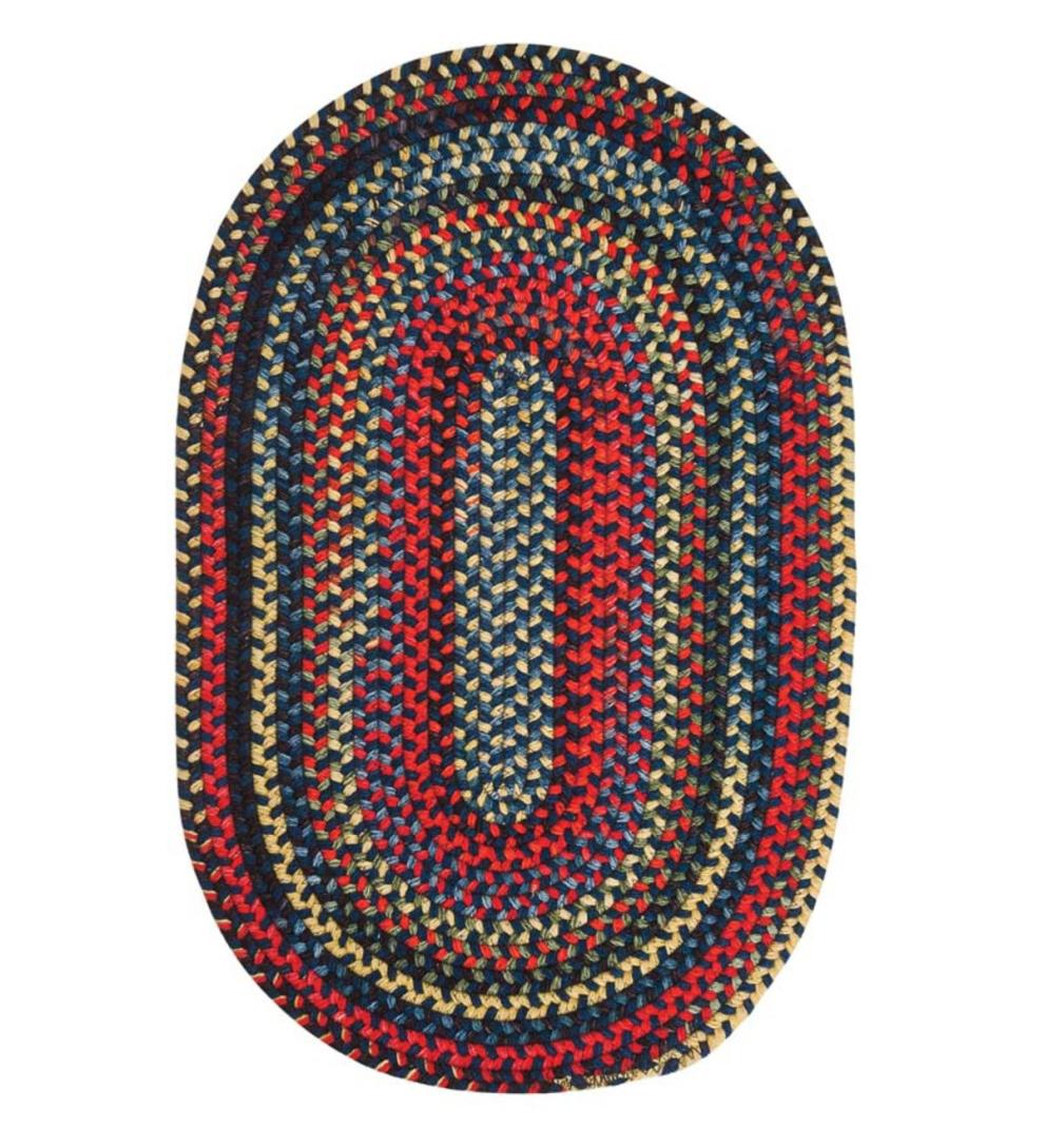 Plow & Hearth Area Rugs Indoor Living Bear Creek Oval Braided Wool Blend Rug