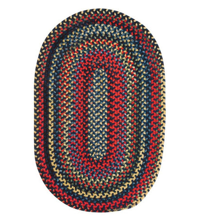Plow & Hearth Area Rugs Indoor Living Bear Creek Oval Braided Wool Blend Rug